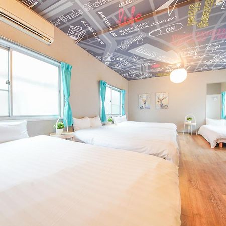 Sanacion Namba 難波千日前の5Ldk120平米 駅徒歩2分 広々バルコニーでバーベキューも可能 Apartment Osaka Exterior foto