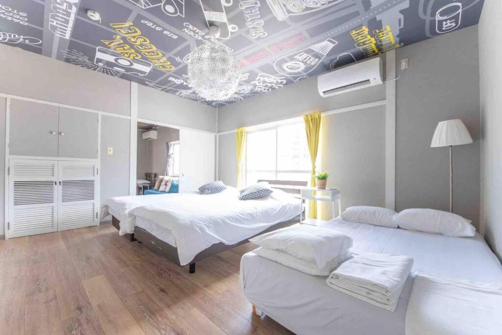 Sanacion Namba 難波千日前の5Ldk120平米 駅徒歩2分 広々バルコニーでバーベキューも可能 Apartment Osaka Exterior foto